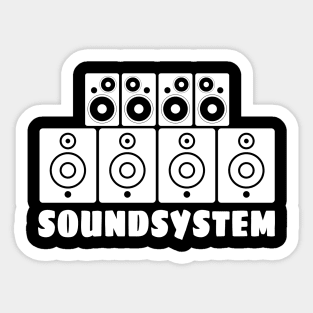 Sound system Sticker